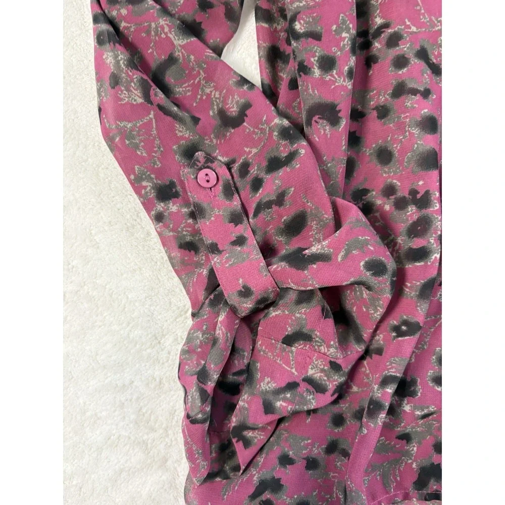 Pins and Needles Urban Outfitters‎ Floral Print Blouse Women's Medium Sheer